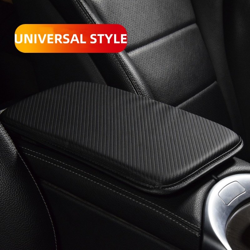 Carbon Fiber Auto Center Console Cover Universal Interior Car Armrest Box