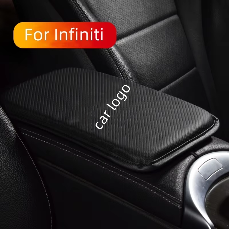 Carbon Fiber Auto Center Console Cover Universal Interior Car Armrest Box