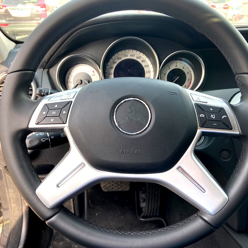 Good Price Steering Wheel Trim Car Interior Accessories for Mercedes Benz C E Glk Cls M Class W204 W212