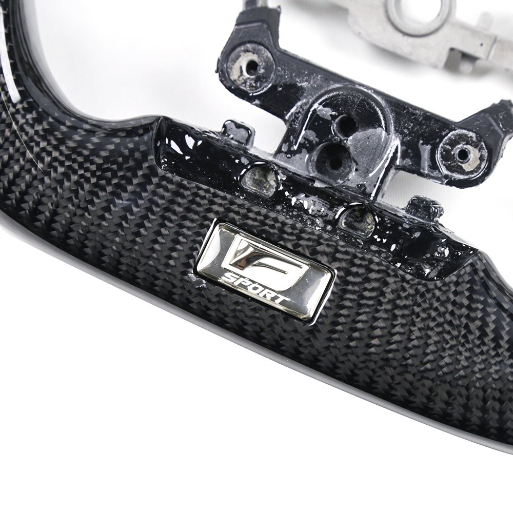 Carbon Fiber Flat Customized Sport Car Steering Wheel Fits for Lexus 2014+ Lexus 3IS/4IS/RC/GSF
