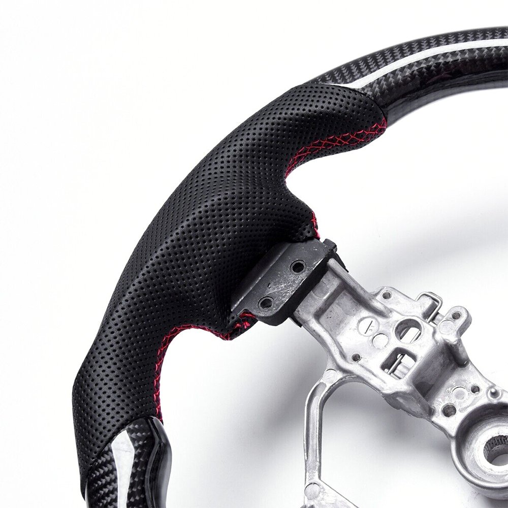 Carbon Fiber Flat Customized Sport Car Steering Wheel Fits for Lexus 2014+ Lexus 3IS/4IS/RC/GSF