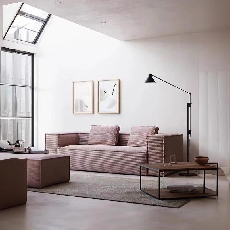 Vacuum Packaging Compression Living Room Sofa Household Furniture High-density Removable Washable Fabric Sofa Set