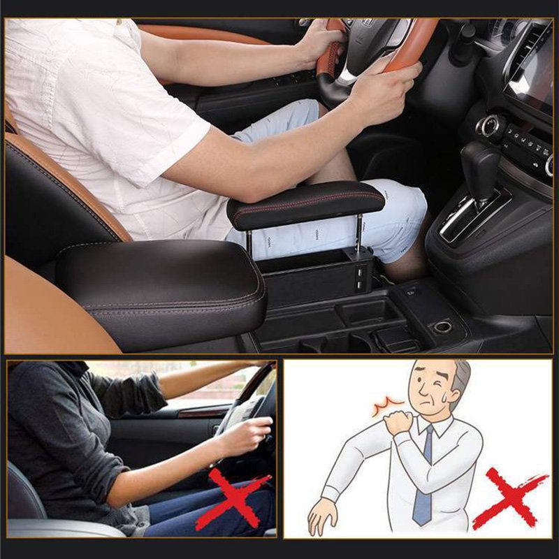 Car Armrest Box Elbow Support Adjustable Car Seat Gap Organizer Arm Rest Box for Cars Auto Accessories Armrest Cushion Universal