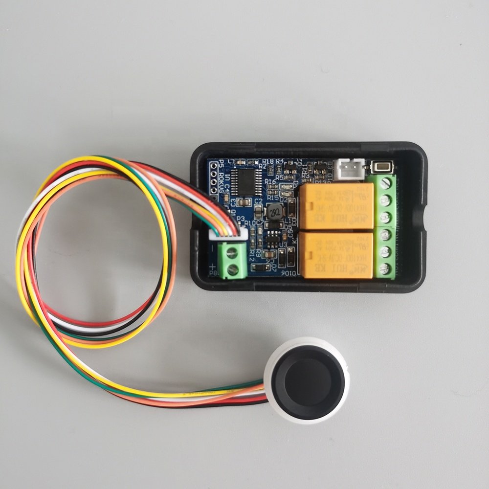 Taidacent 2 CH Car Door Switch Relay Board Biometric Fingerprint Reader Access Control 12vdc Control Relay Car Ignition Switch