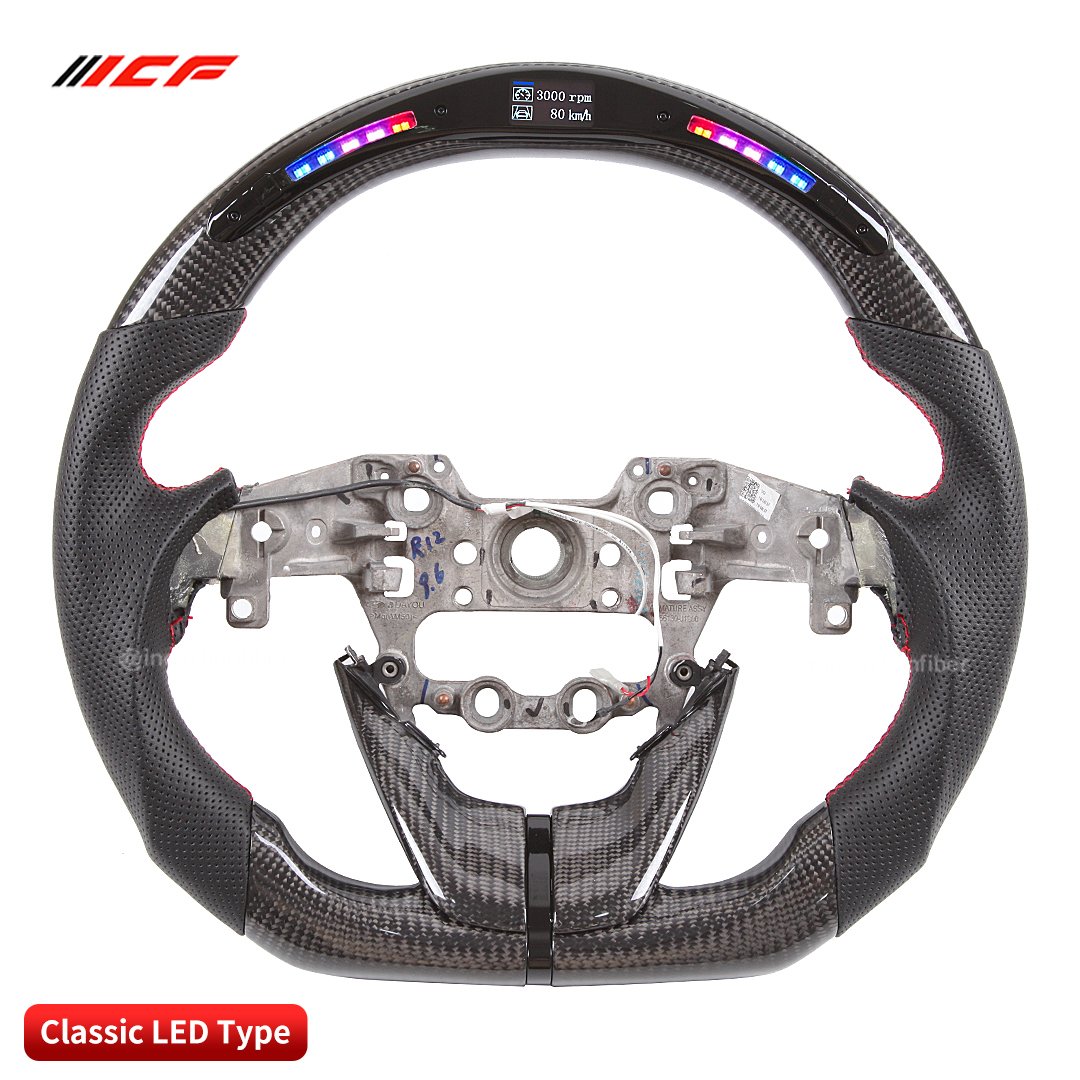 100% Real Carbon Fiber LED Steering Wheel for Hyundai Accent Sonata SanteFe