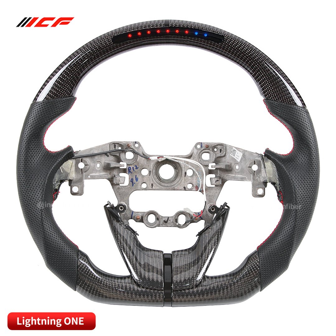 100% Real Carbon Fiber LED Steering Wheel for Hyundai Accent Sonata SanteFe