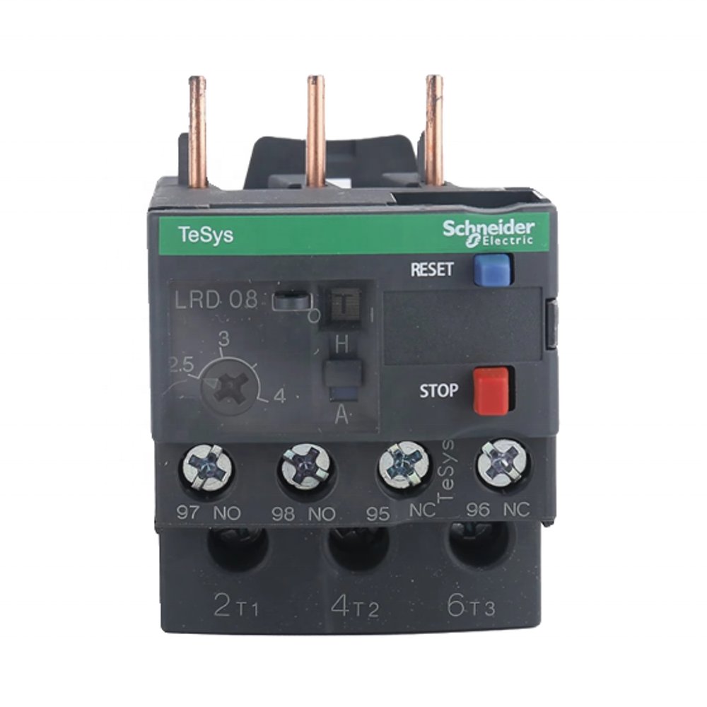 SCH Neider LRD05C Miniature Thermal Overload Relay Safety Auto Relay with Sealed Epoxy Protection for Vehicle Power System