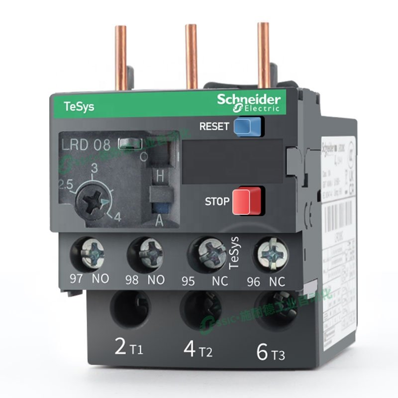 SCH Neider LRD05C Miniature Thermal Overload Relay Safety Auto Relay with Sealed Epoxy Protection for Vehicle Power System