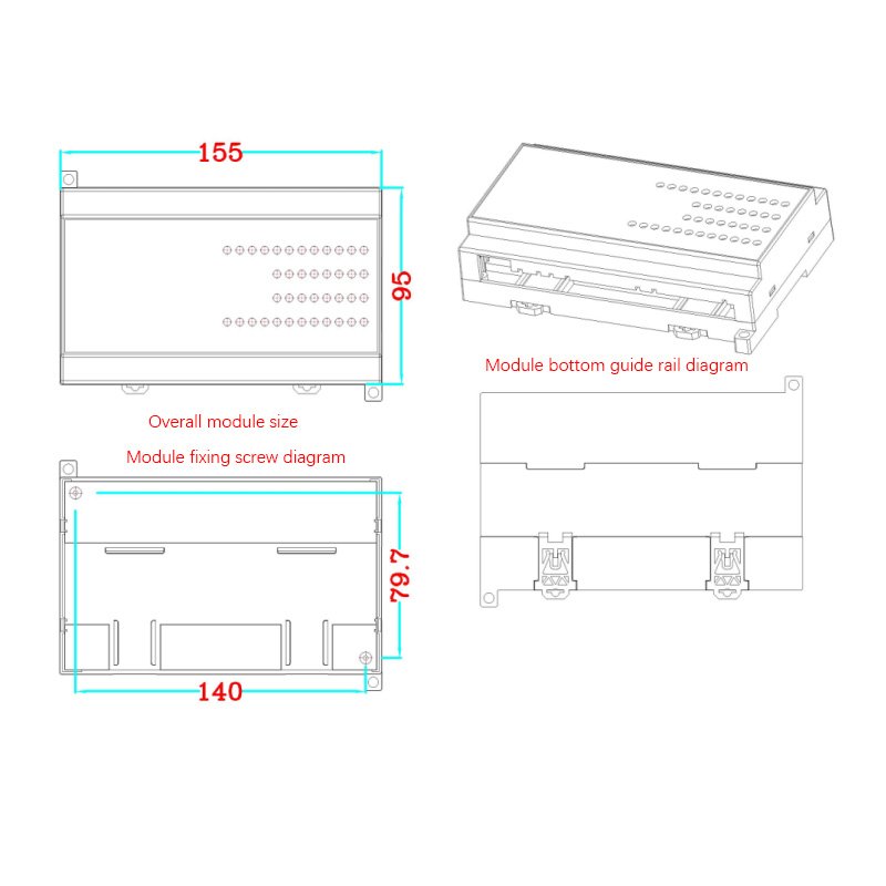MODBUS RTU RS485 Module 6 Relays 16 Switch Inputs 8 Analog Inputs