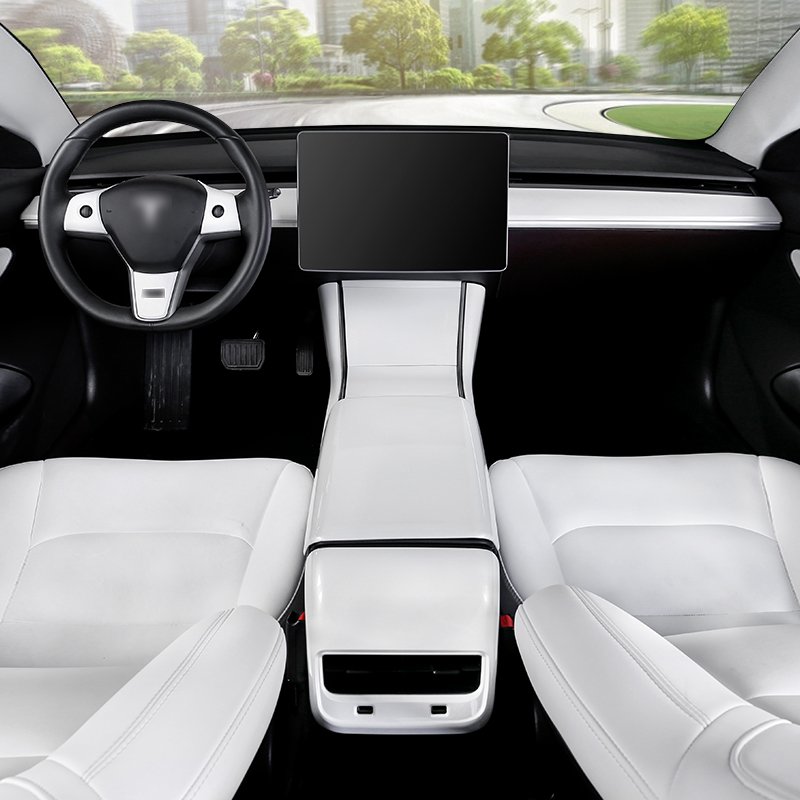 Rear Air Condition Outlet Vent Cover for Tesla Model 3 Cars Accessories After Outlet Interior Trims ABS Air Condition Cover