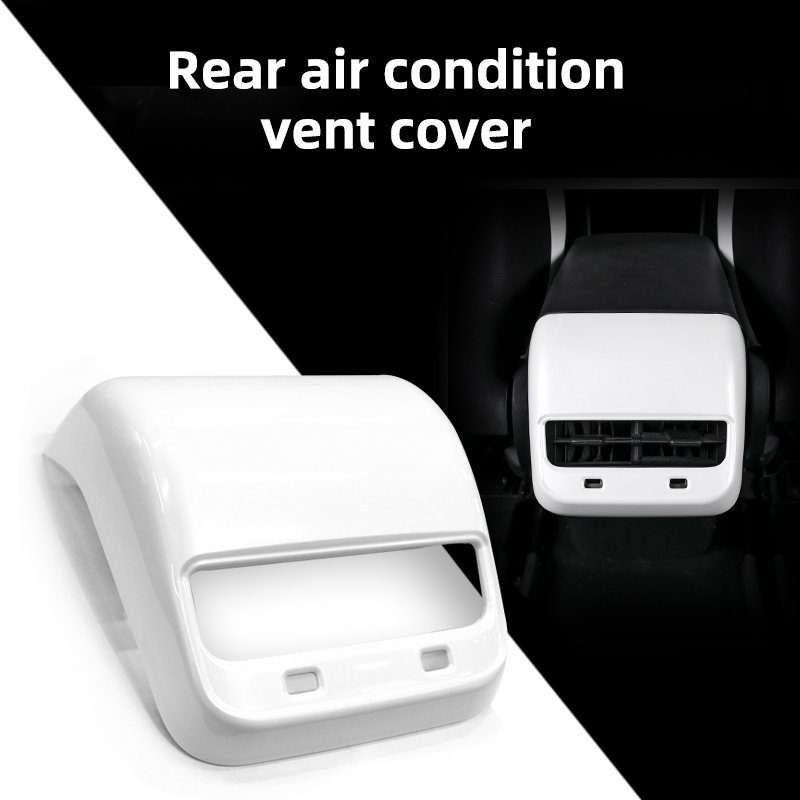 Rear Air Condition Outlet Vent Cover for Tesla Model 3 Cars Accessories After Outlet Interior Trims ABS Air Condition Cover