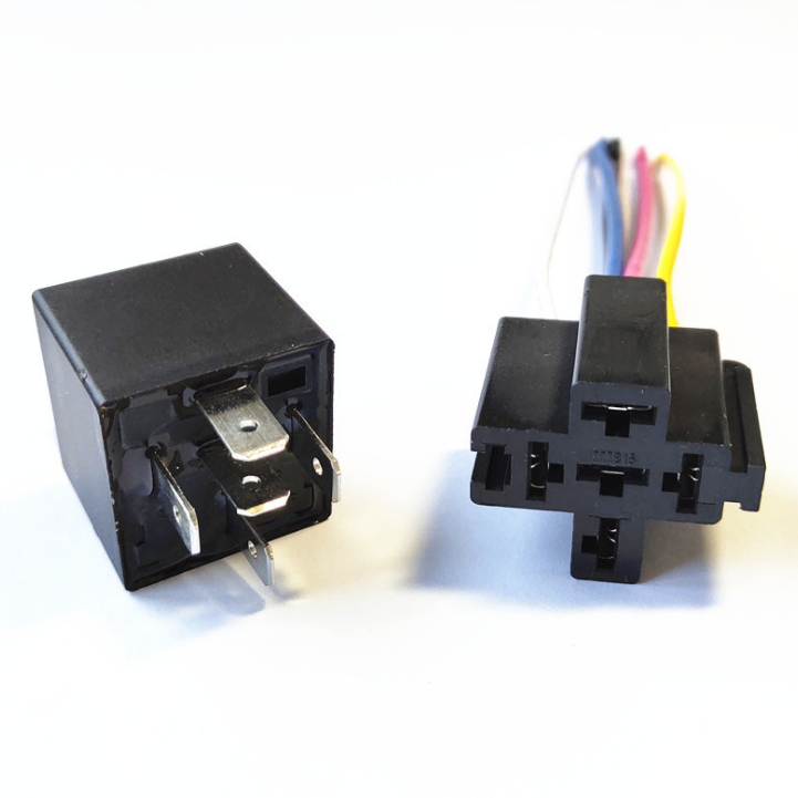 40A 5 Pin Relay 12V Auto Relay with 5 Wires Socket Automotive Wire Cable Assembly for Car