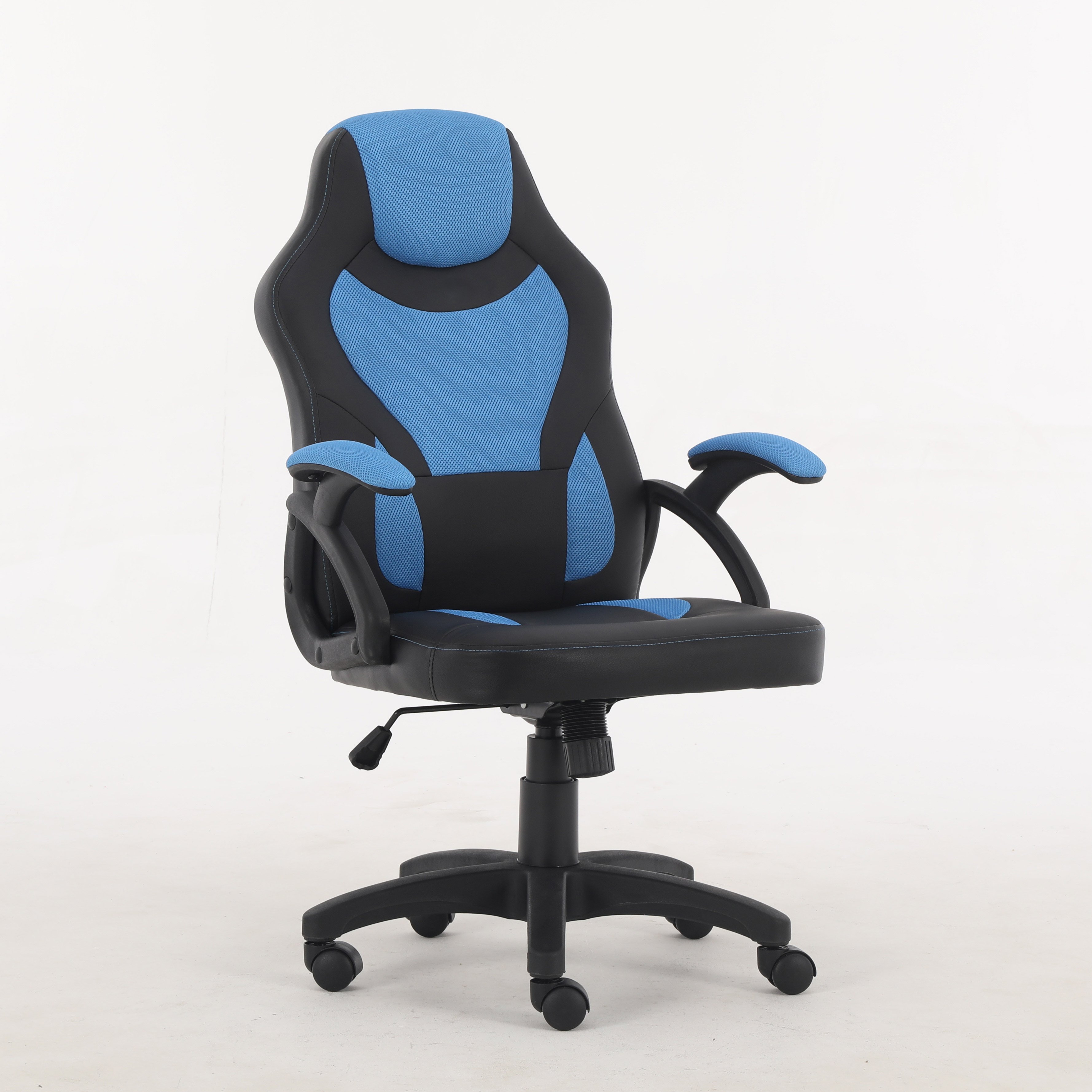 Modern Racing PU Leather Ergonomic Computer Chair Memory Foam Gaming Chair With Wheels for Computer