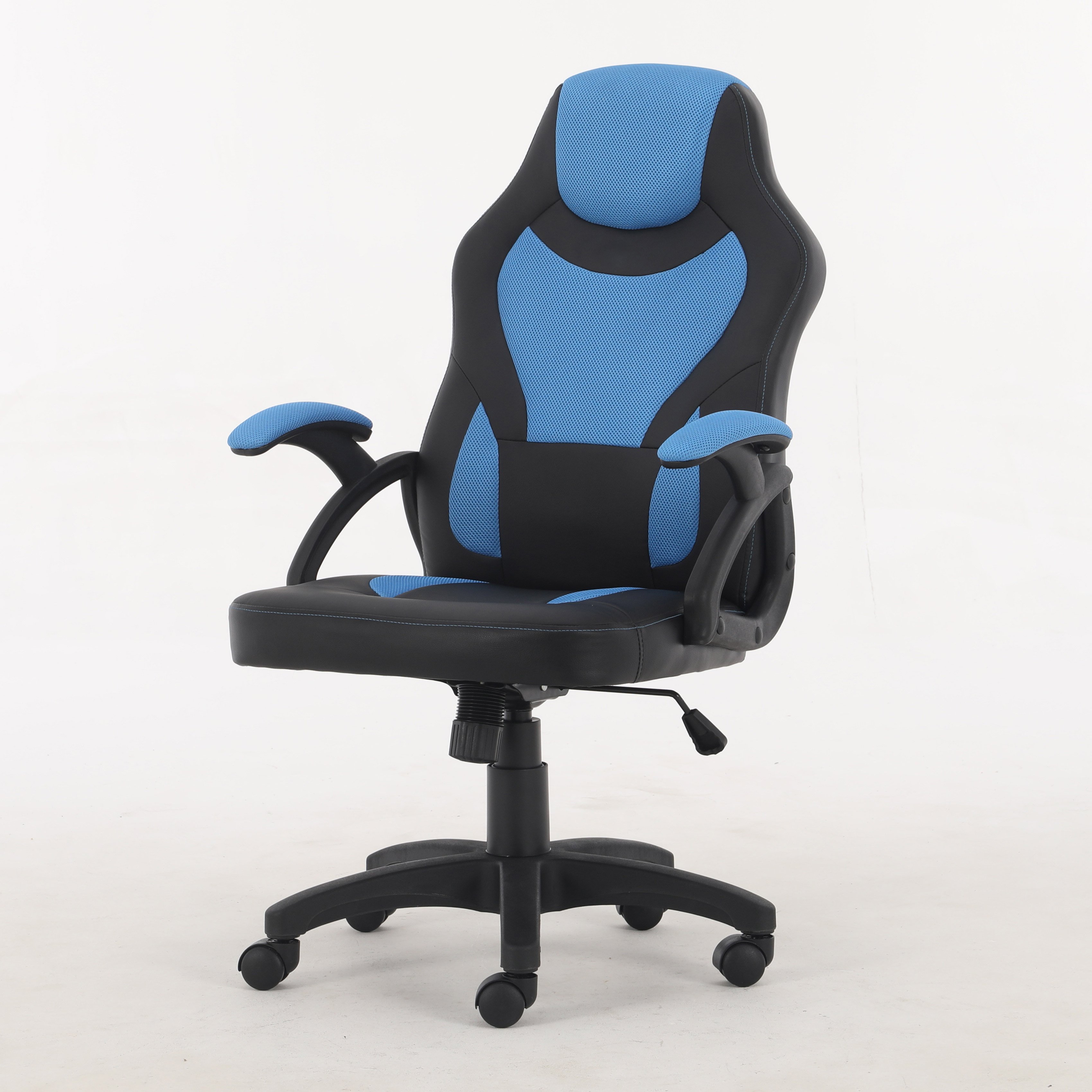 Modern Racing PU Leather Ergonomic Computer Chair Memory Foam Gaming Chair With Wheels for Computer