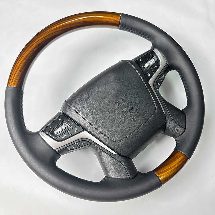 For Toyota Alphard Vellfire 30 2015 to 2023 Peach Wood Customize Sport Steering Wheels For Car Interior