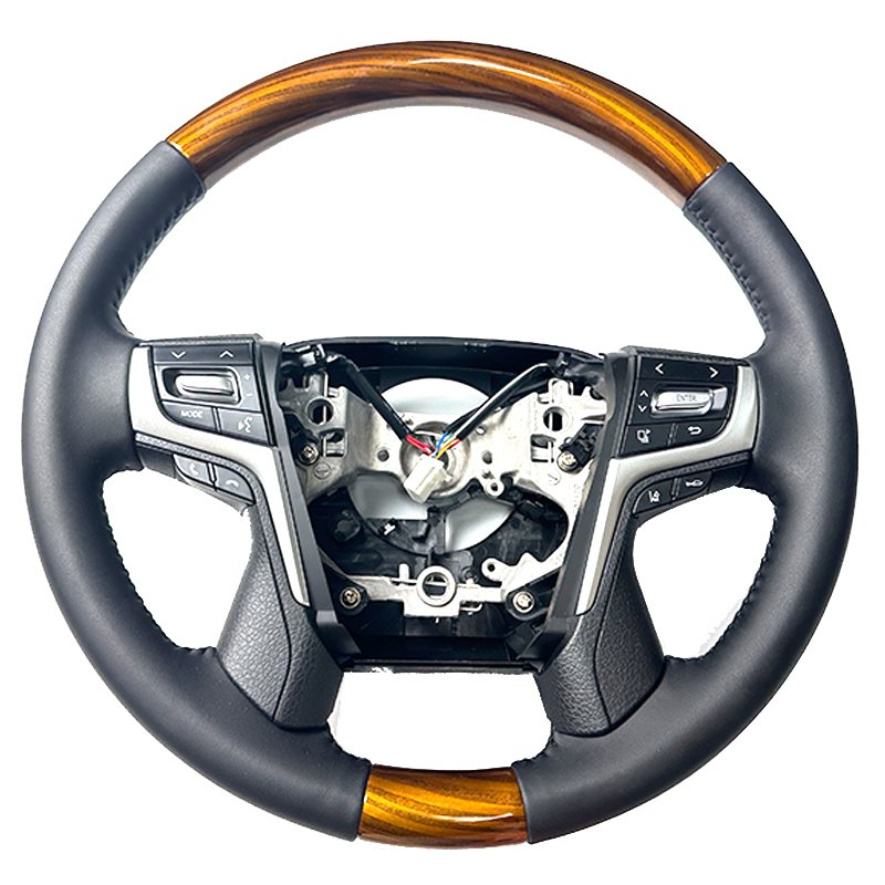 For Toyota Alphard Vellfire 30 2015 to 2023 Peach Wood Customize Sport Steering Wheels For Car Interior