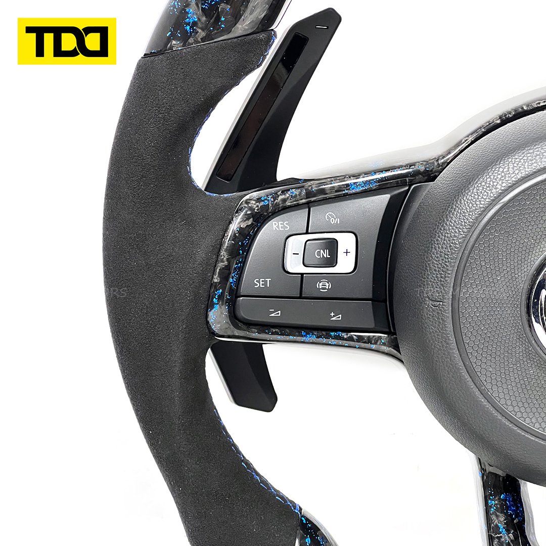 Carbon Fiber galaxy pro LED Customized Steering Wheel core with trim for Volkswagen VW Golf 7 GTI Golf R MK7 VW Polo Scirocco