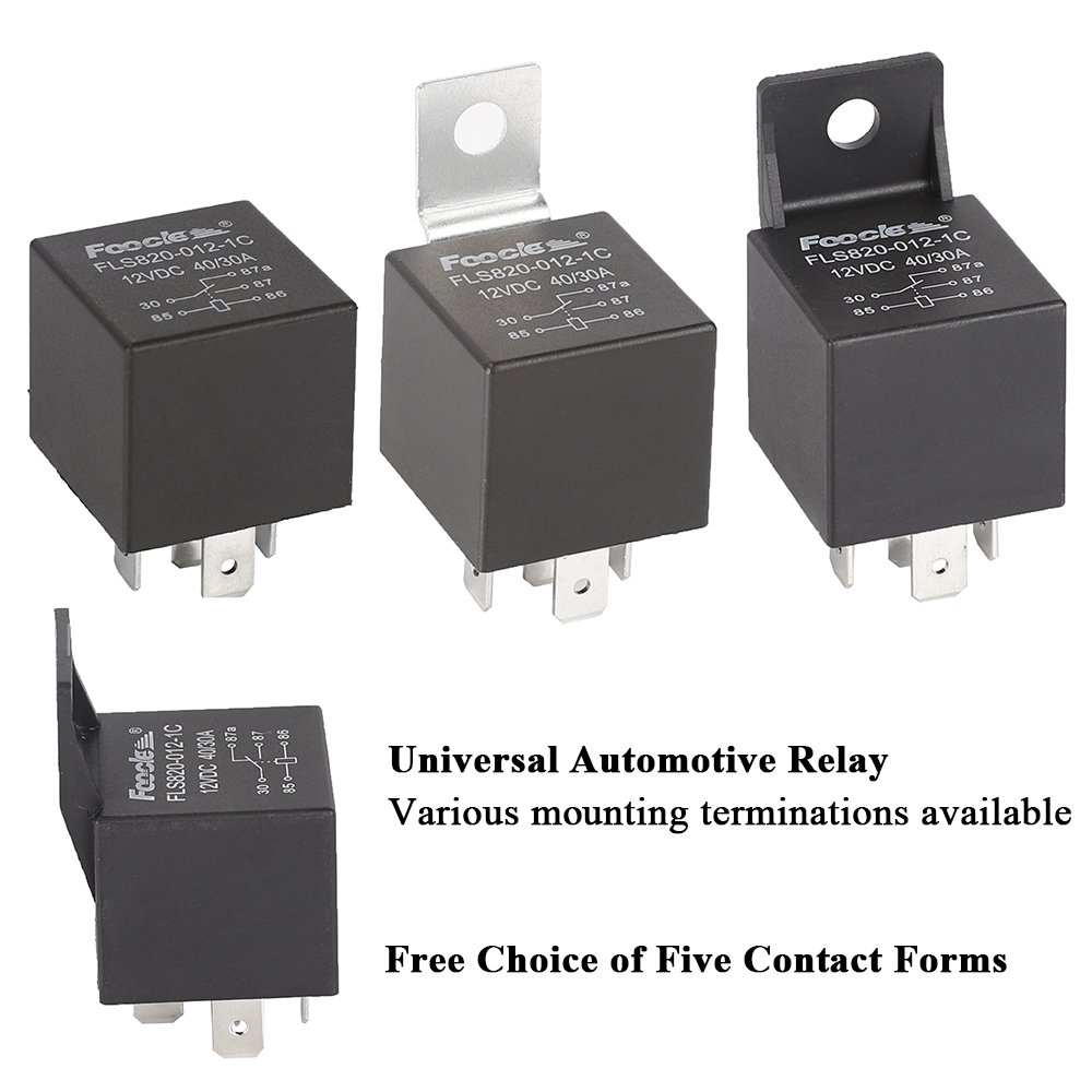 Factory Waterproof JD1914 Mini Automotive Relay 5 Pin 5 Wires Harness Auto Relay Universal 40A/60A/80A Car Relays