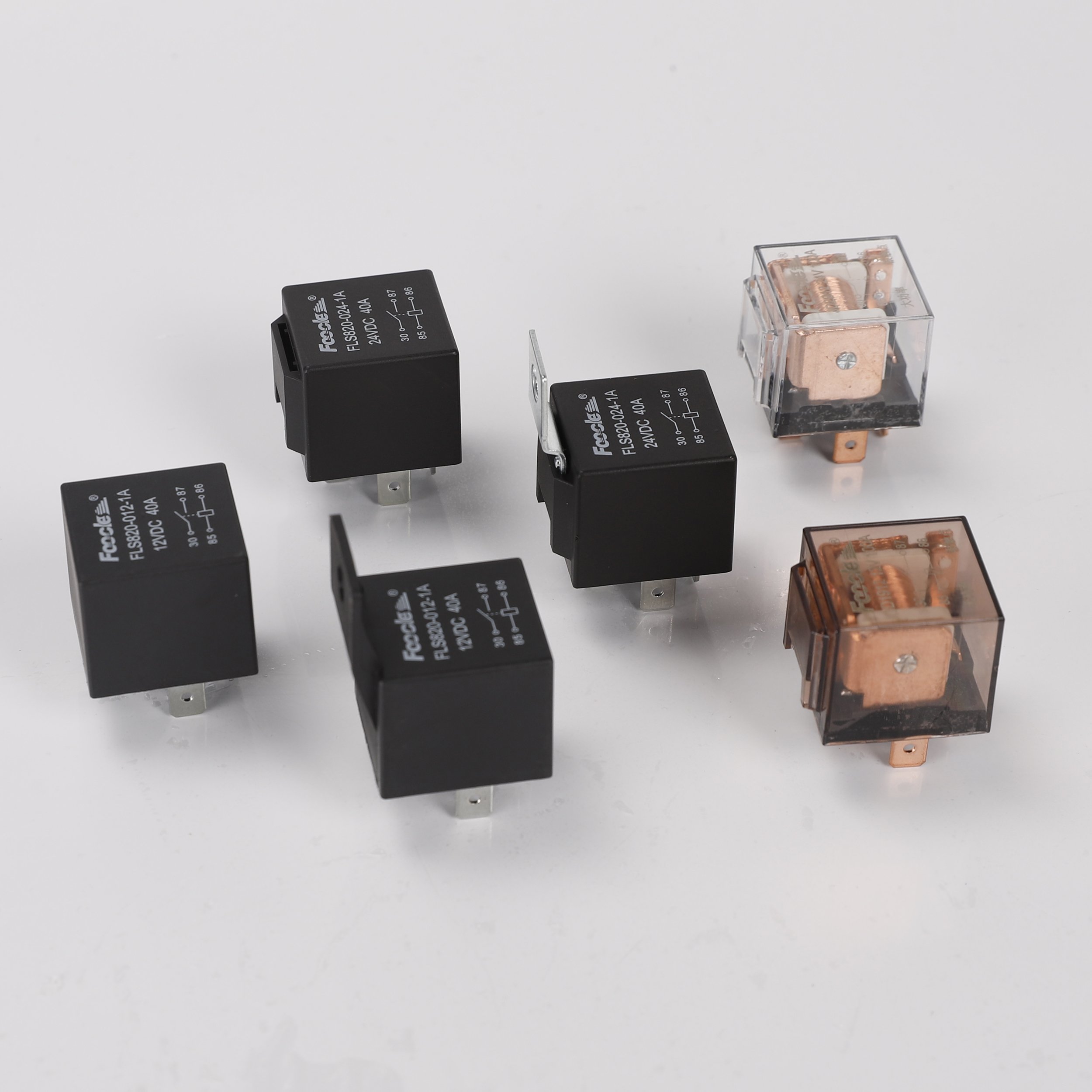 Factory Waterproof JD1914 Mini Automotive Relay 5 Pin 5 Wires Harness Auto Relay Universal 40A/60A/80A Car Relays