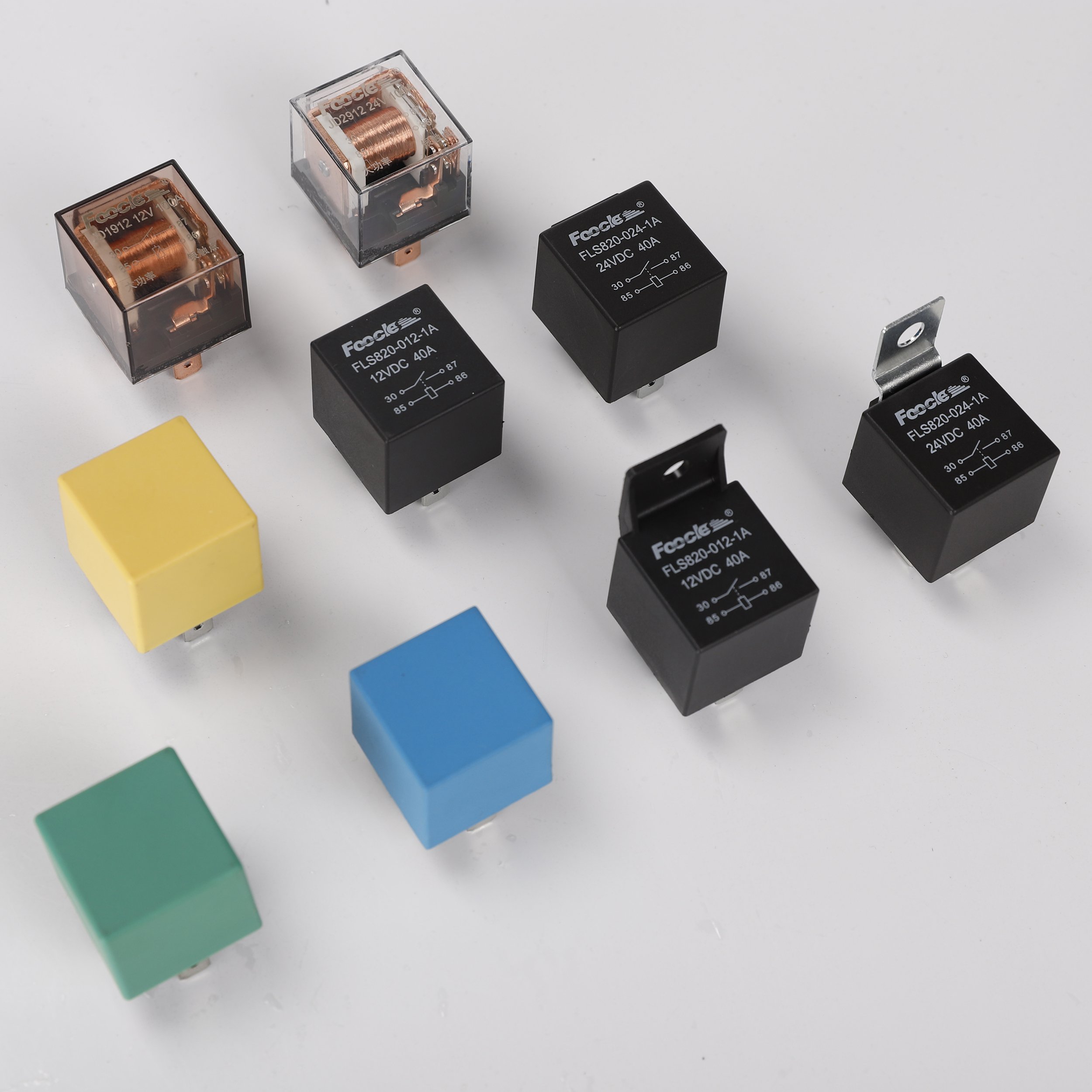 Factory Waterproof JD1914 Mini Automotive Relay 5 Pin 5 Wires Harness Auto Relay Universal 40A/60A/80A Car Relays