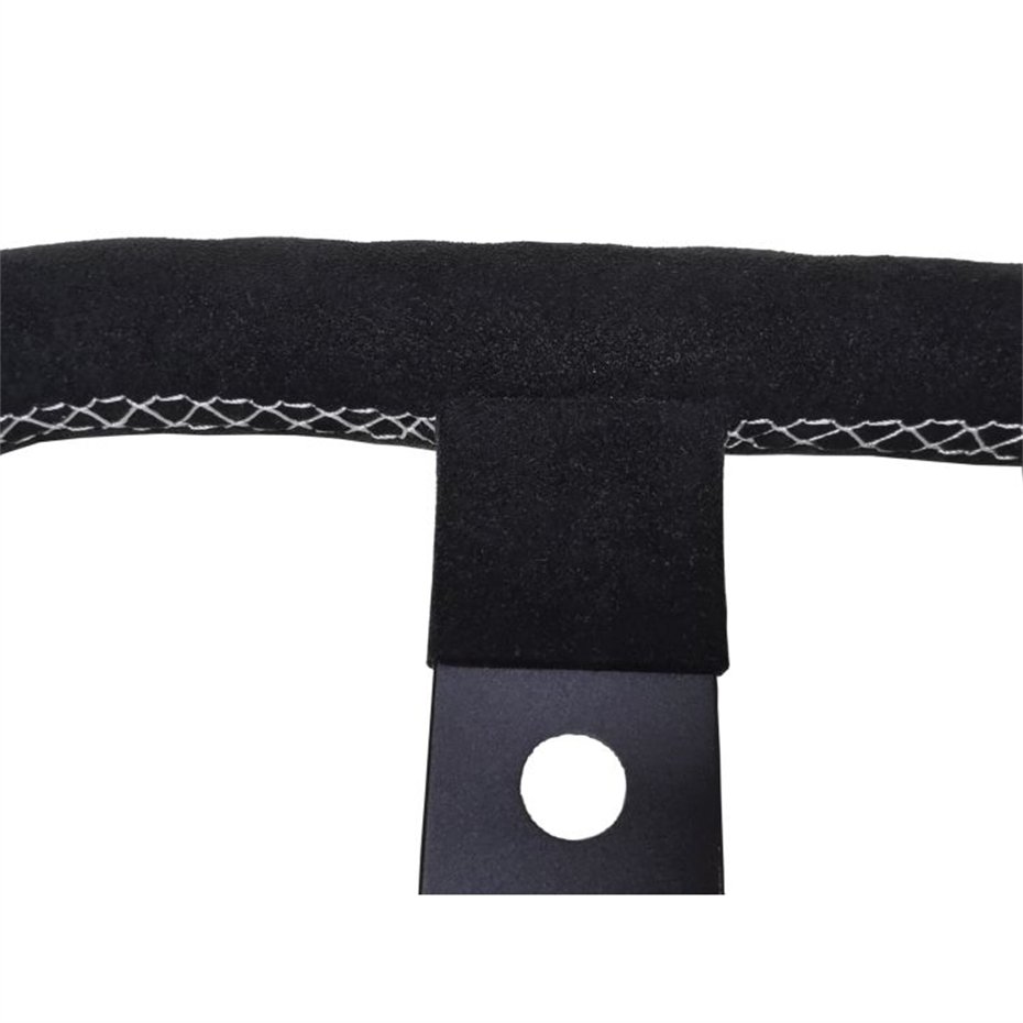 Car Driving Simulator Steering Wheel Modified 14-Inch Black Fiber Leather Steering Wheel