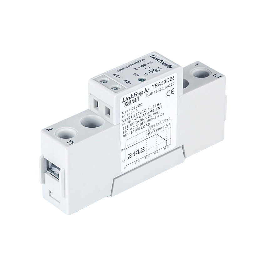 TRA23D25 25A DC AC Smart Auto Solid State Relay Board 3V-32V in Out 24-280VAC Electrical Voltage SSR Relay
