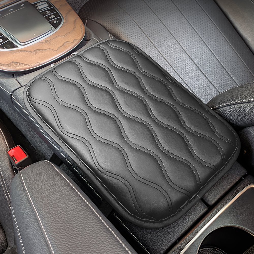 Best Quality Luxury Car Interior Accessories Hot-Selling PVC Leather Wavy Car Armrest Cover Mat Interior Kits for Auto Car