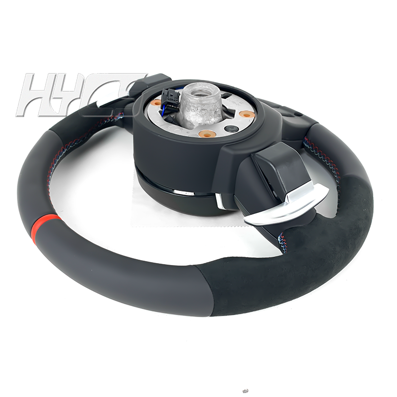 Car interior accessories suede leather steering wheel for BMW F10 F30 F20