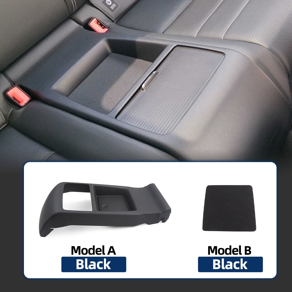Car Rear Seat Console Outer Cover and Rear Armrest Box Shell Cover for Mercedes Benz C E Class Coupe W204 W207