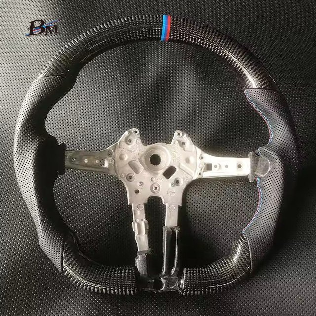 For Bmw X5 M F30 1-2-3-4 Series 2010-2018 2019 Custom Carbonfiber Steering Wheels Full Leather Interior Accessories For Cars