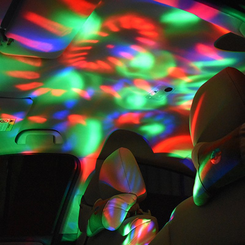Stage DJ RGB Strobe Ball Mini Disco Light Usb Car Atmosphere Lamp Inner Ambient Star Light Led