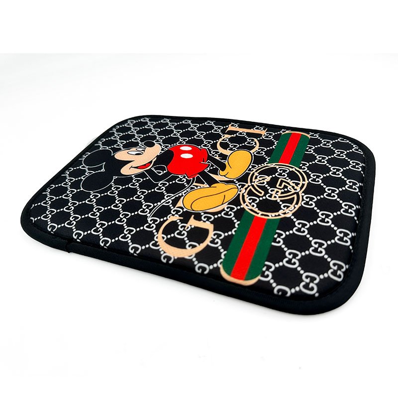Waterproof Fiber Leather Embossing Car Decor Accessories Front Armrest Cover with Storage Box for Most Vehicles Console Pad
