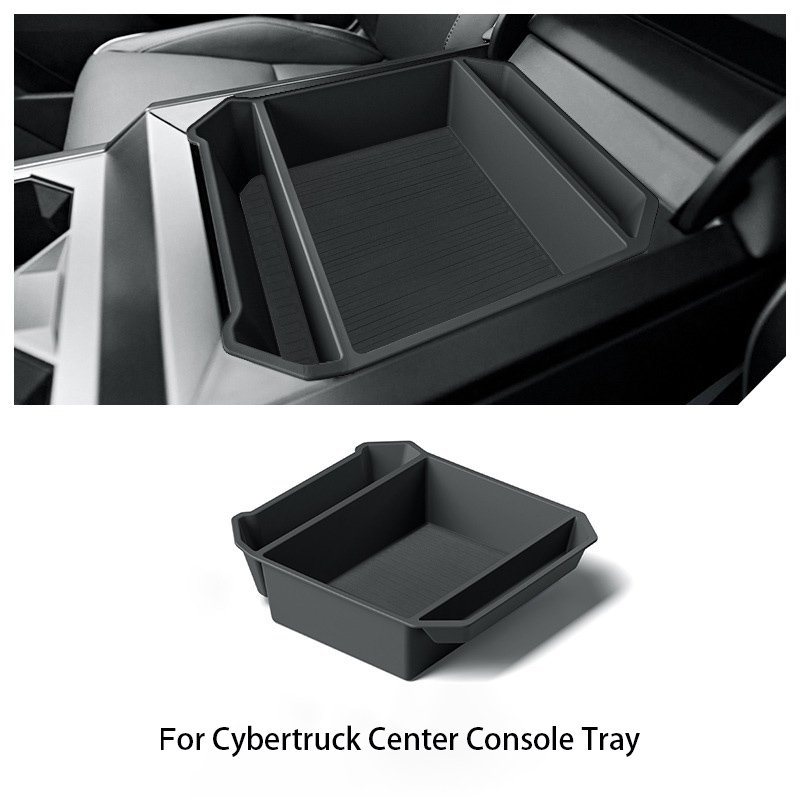 Center Console Organizer for Tesla Cybertruck 2024 ABS Console Tray Insert Storage Box for Cybertruck Accessories