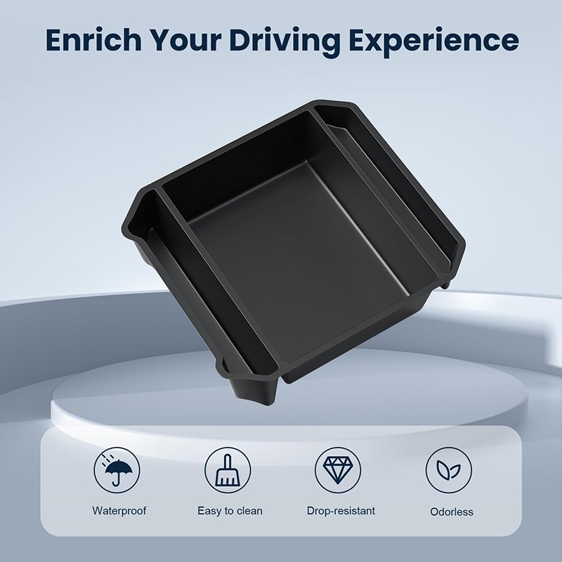Center Console Organizer for Tesla Cybertruck 2024 ABS Console Tray Insert Storage Box for Cybertruck Accessories