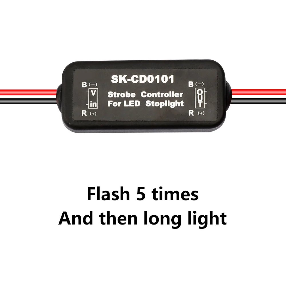 Car LED DRL Controller Auto Daytime Running Light Relay Harness Dimmer On/Off Fog Light Strobe Controller