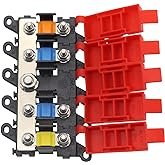 4 Ways Fuse Holder Automotive Marine Boat Car Audio Copper Fuse Blocks MIDI Holders 1in 4 Out BDFS Fuse Holder