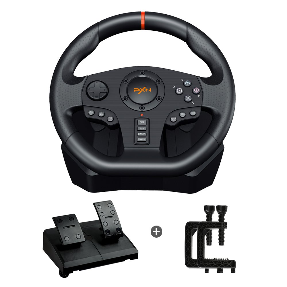 PXN V900 Wheel Base Driving Simulator Sim Racing PC Car Games Force Feedback Gaming Steering Wheel With Pedal