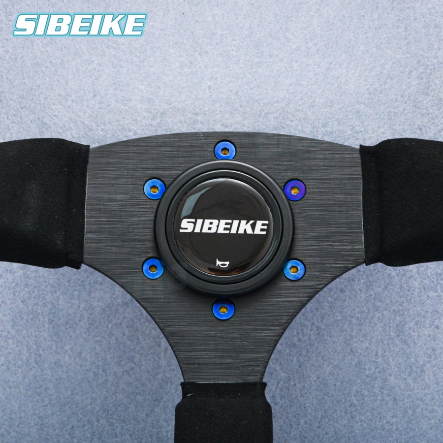 6pcs/Bag Brunt Blue Steering Wheel Screw JDM Universal Racing Sports Car Bolts Bracket Fixing Screw
