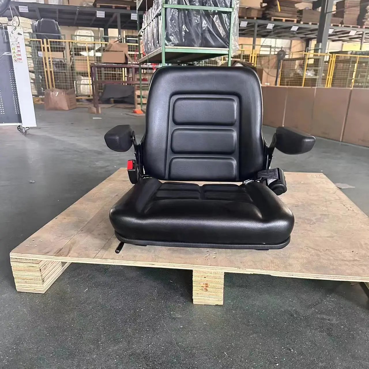 Tractor Seat with Slider and Seat Belt Forklift Seat