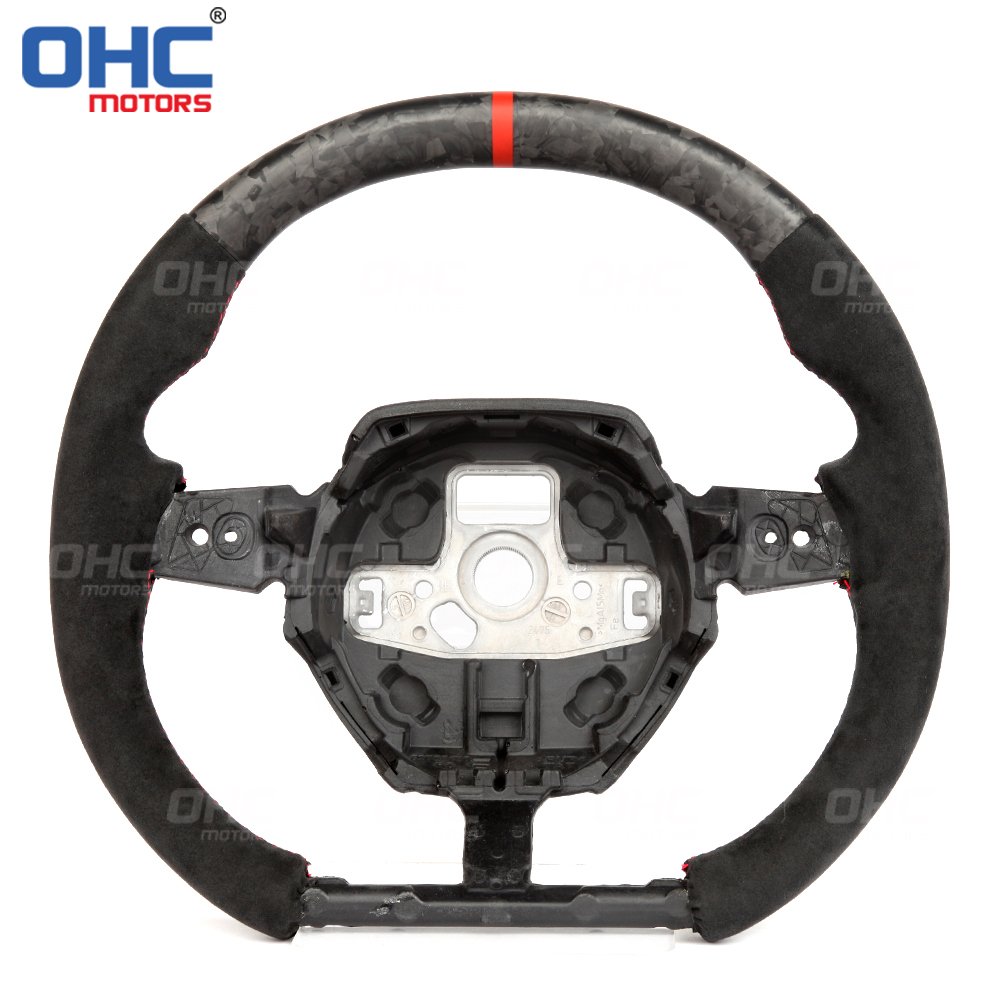 Forged Carbon Fiber Car Steering Wheel for Lamborghini Huracan Real Carbon Fiber Steering Wheel OHC Motors