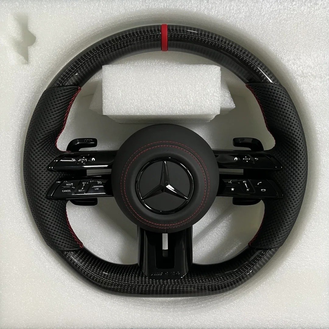 Customized Car Steering Wheel For Mercedes Benz C-Class E-Class S-Class G-Class W204 W213 W463 W166 W205 Leather Steering Wheel