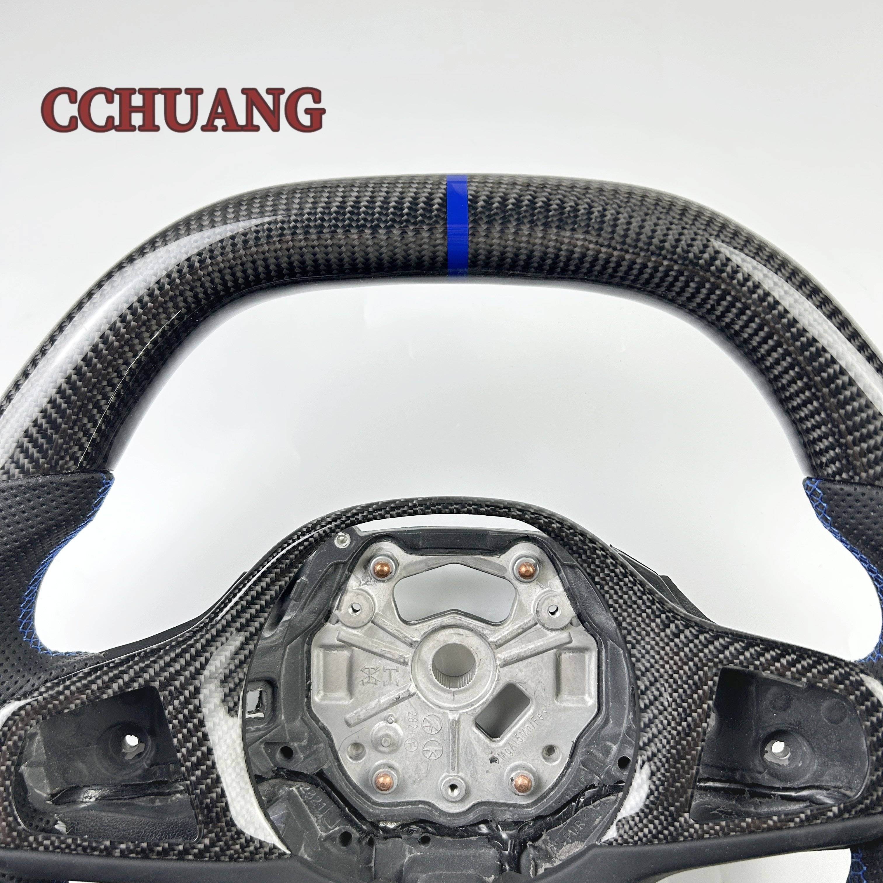 Factory custom auto parts LED performance carbon fiber steering wheel for BMW 3 Series G20 G28 M340i 5 Series G30 530I 540I