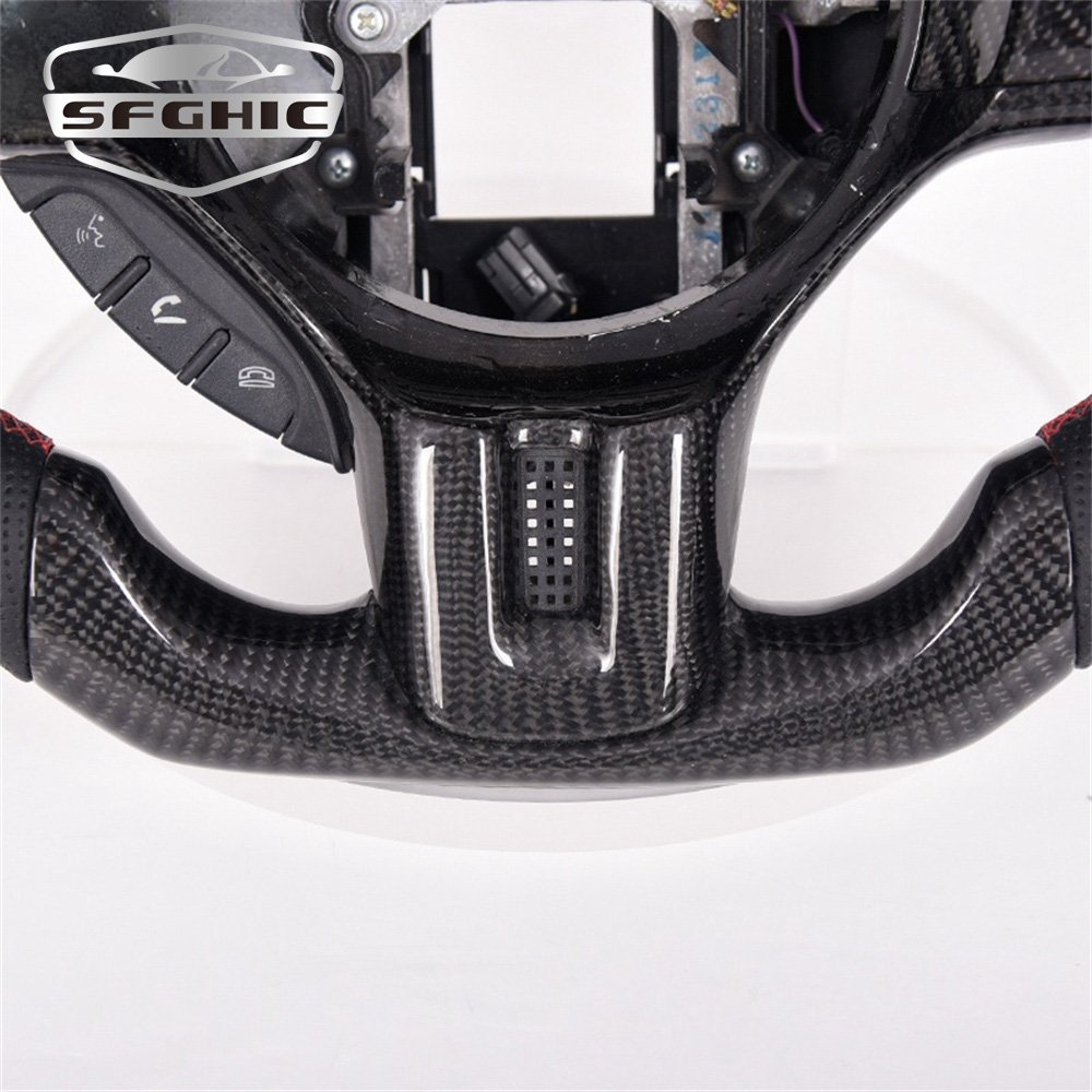 High Quality Racing Leather LED Display Car Steering Wheel For Mitsubishi EVO X Carbon Fiber Steering Wheel Interior Accessories