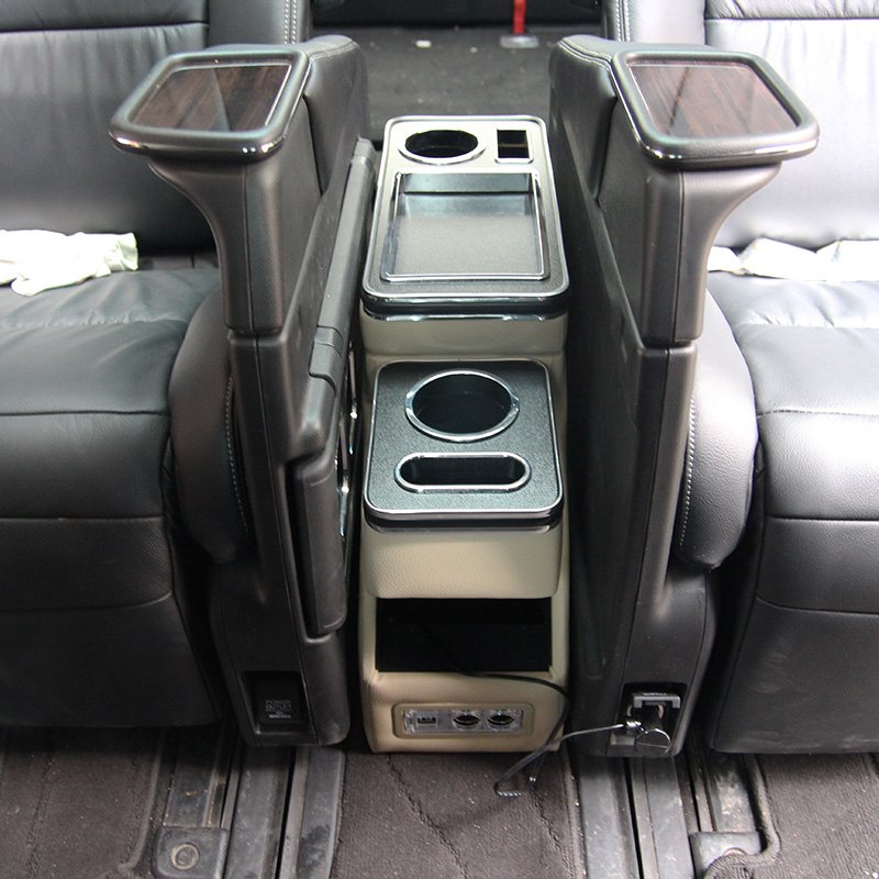 Wholesale Commercial Vehicle Middle Row Armrest Box Central Console Storage Box USB Charging Multi-functional Wireless Charging