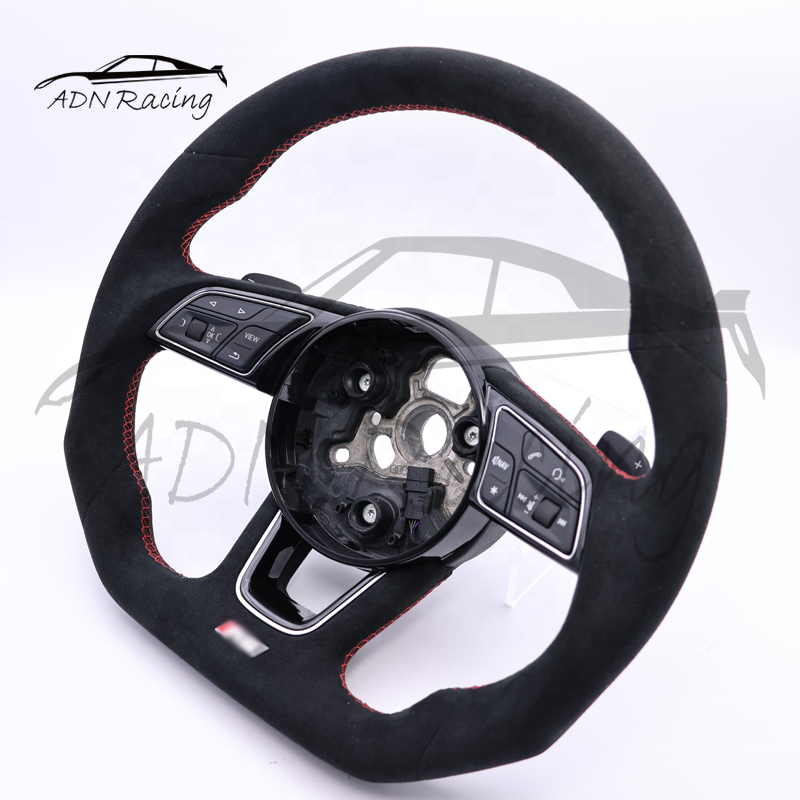 Carbon Fiber Sporty Steering Wheel For Audi B9 S4 S5 S6 S7 RS3 RS4 RS5 RS6 RS7 2017-2020