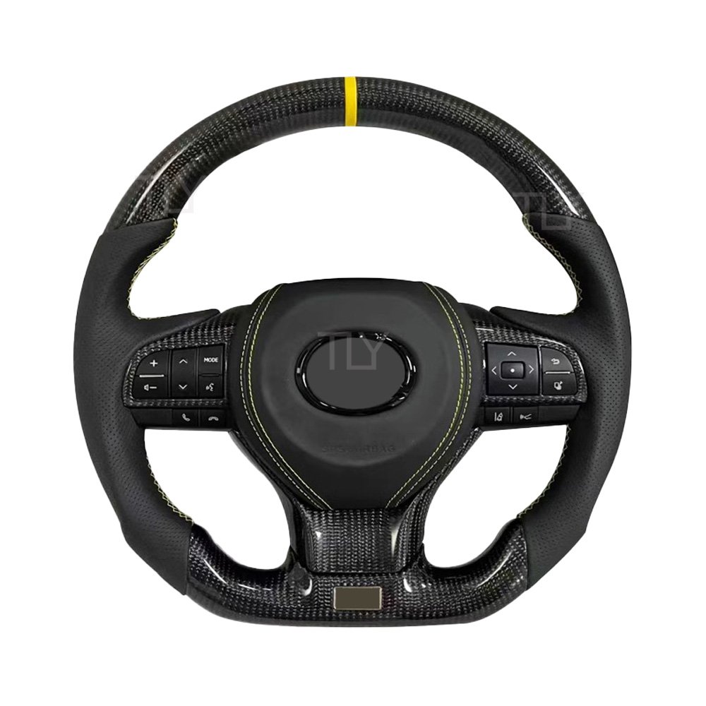 Carbon Fiber Steering Wheel for 2014 2015 2016 2017 2018 2019 Lexus Gs NX 300 ISF is 250 CT200h GSF RCF Steering Wheel