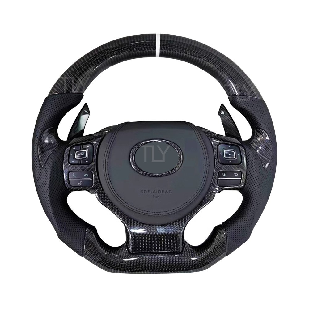 Carbon Fiber Steering Wheel for 2014 2015 2016 2017 2018 2019 Lexus Gs NX 300 ISF is 250 CT200h GSF RCF Steering Wheel