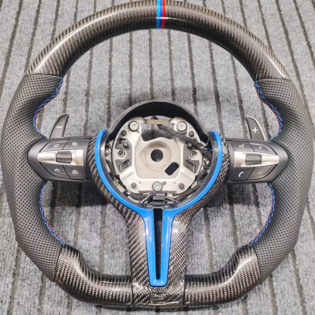 HOT sale Carbon Fiber Smart LED Steering Wheel Customized Auto Accessories For BMW E90 E60 E46 F30 F10 M2 M3 M4 M5 M6 X5 F30