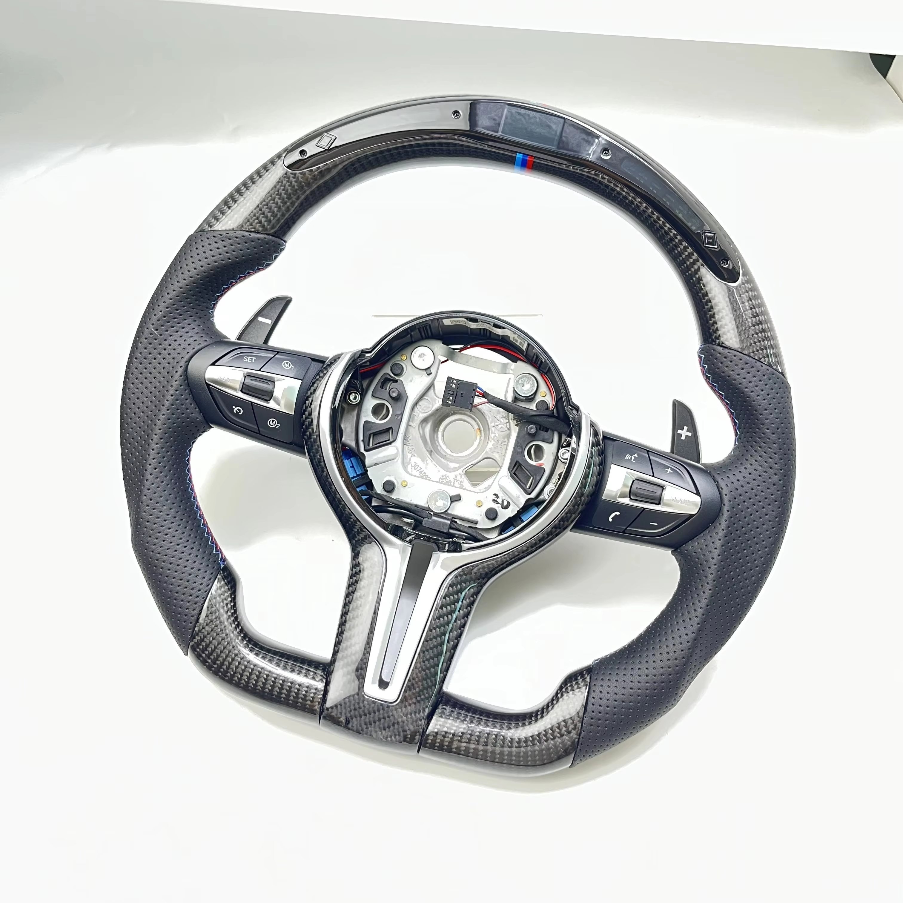 HOT sale Carbon Fiber Smart LED Steering Wheel Customized Auto Accessories For BMW E90 E60 E46 F30 F10 M2 M3 M4 M5 M6 X5 F30