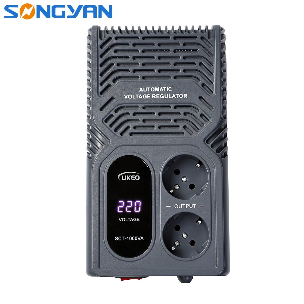 Portable Relay Ac 220v LED Indicator 500VA 1000VA 1500VA Euro Socket Electrical Stabilizer Automatic Voltage Regulator